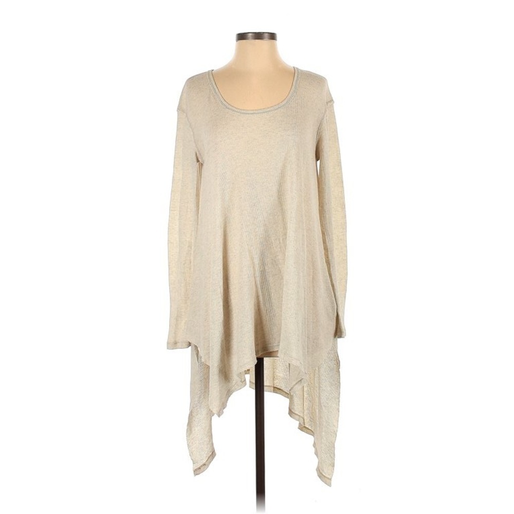 Free People Sheer Thermal Taupe XSmall